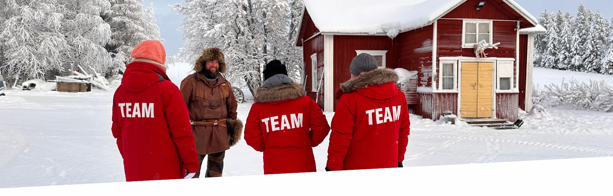 vianova Team im Winter mit Partner Finnland vianova Team im Winter mit Partner Finnland