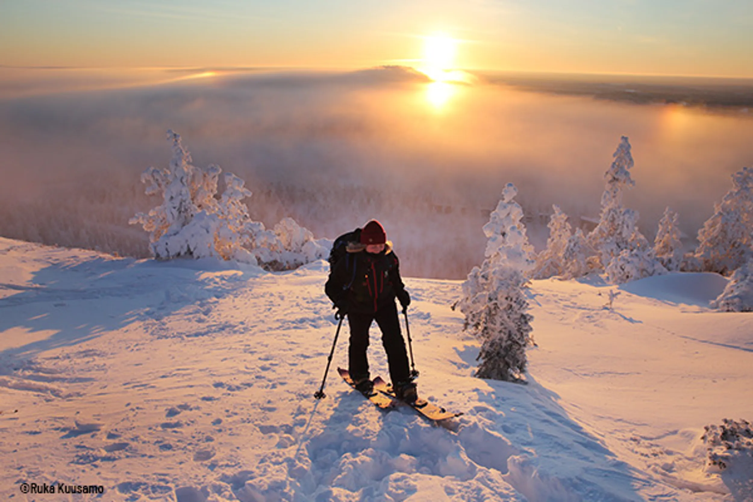 Schneeschuhwandern bei Ruka