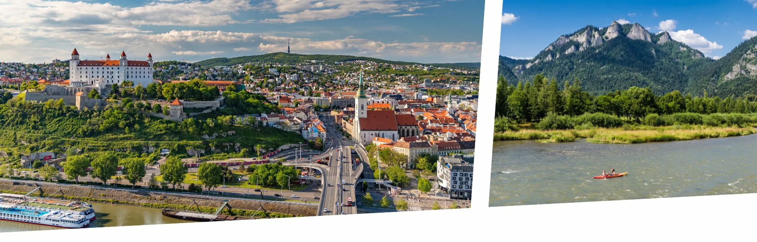 Slowakei Bratislava und unberührte Landschaft Abenteuer Kanu