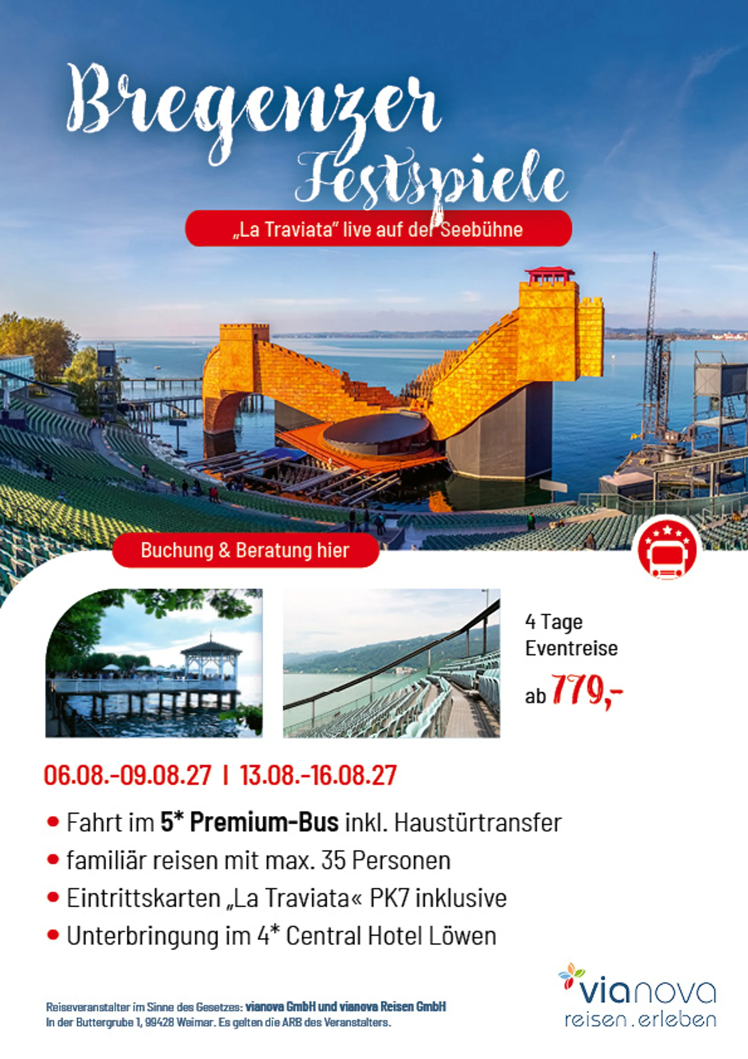 Seebühne Bregenz Sonnenuntergang Sommer