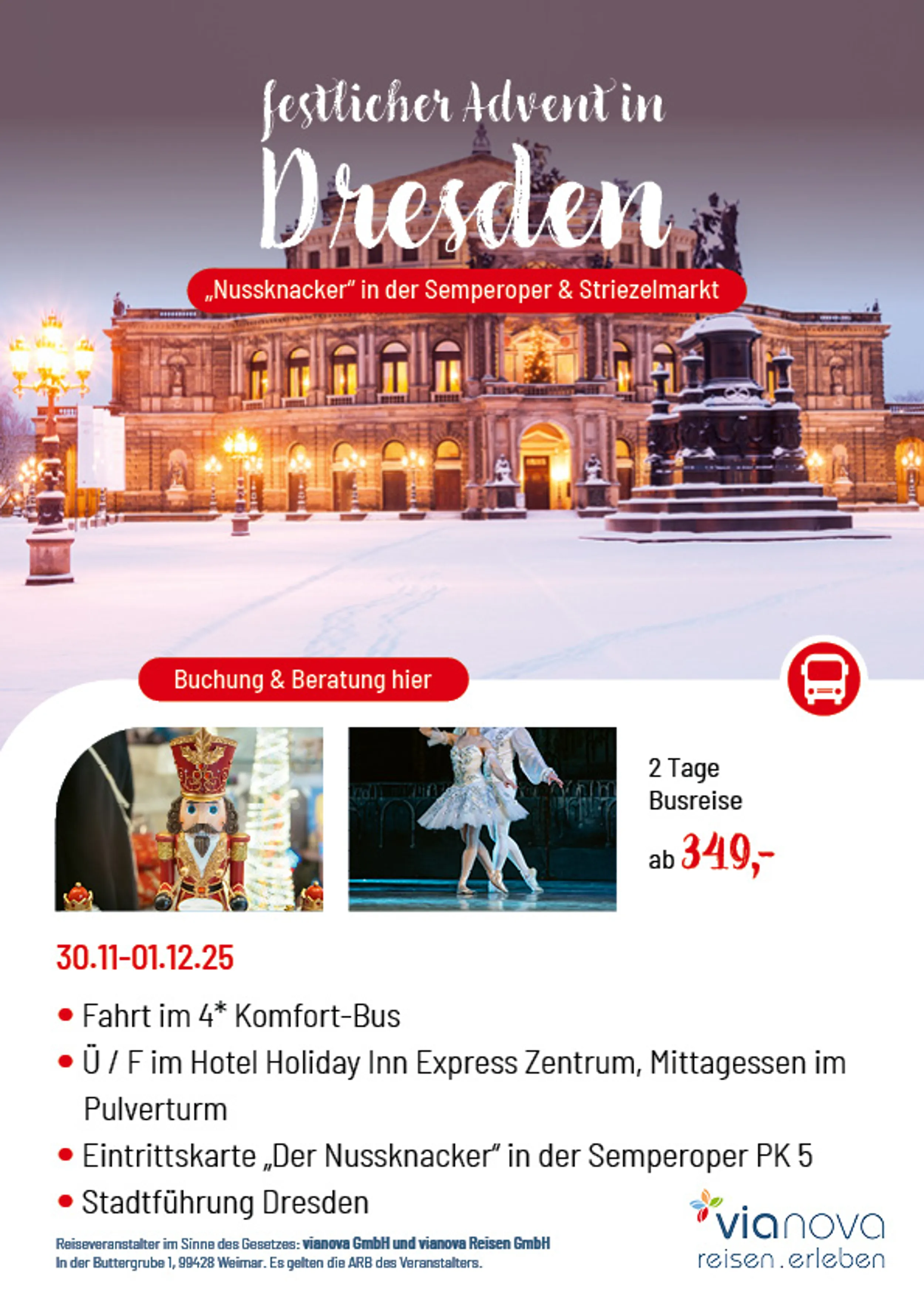 Semperoper und Nussknacker Winter Dresden
