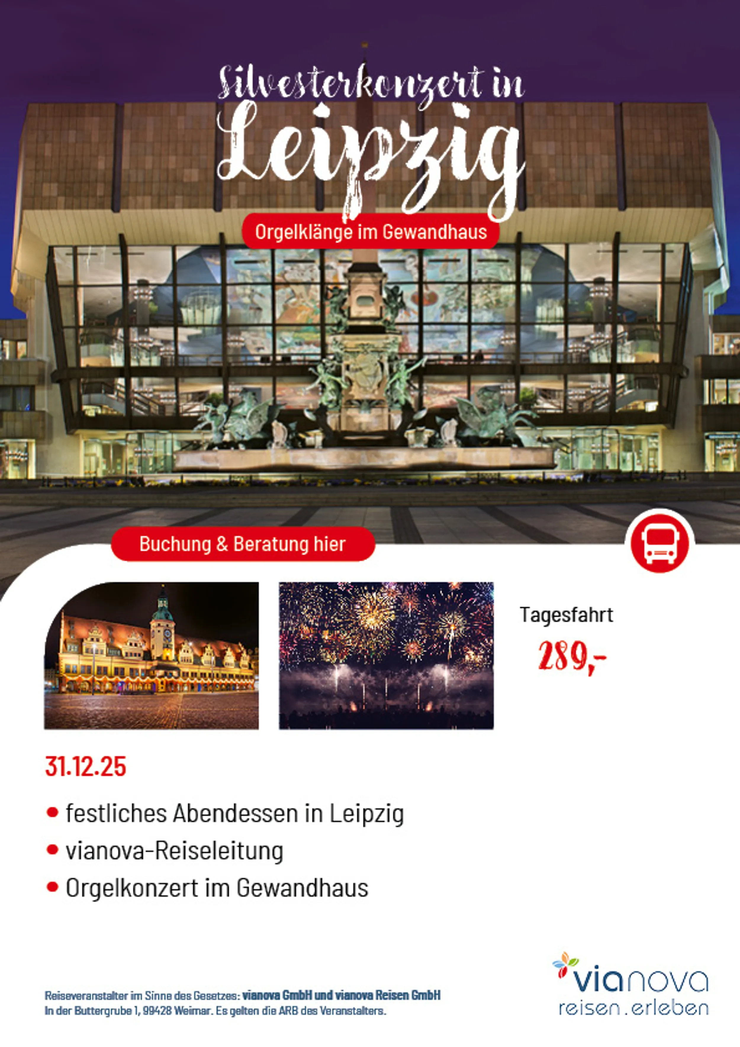 Gewandhaus Leipzig Silvester Konzert Feuerwerk