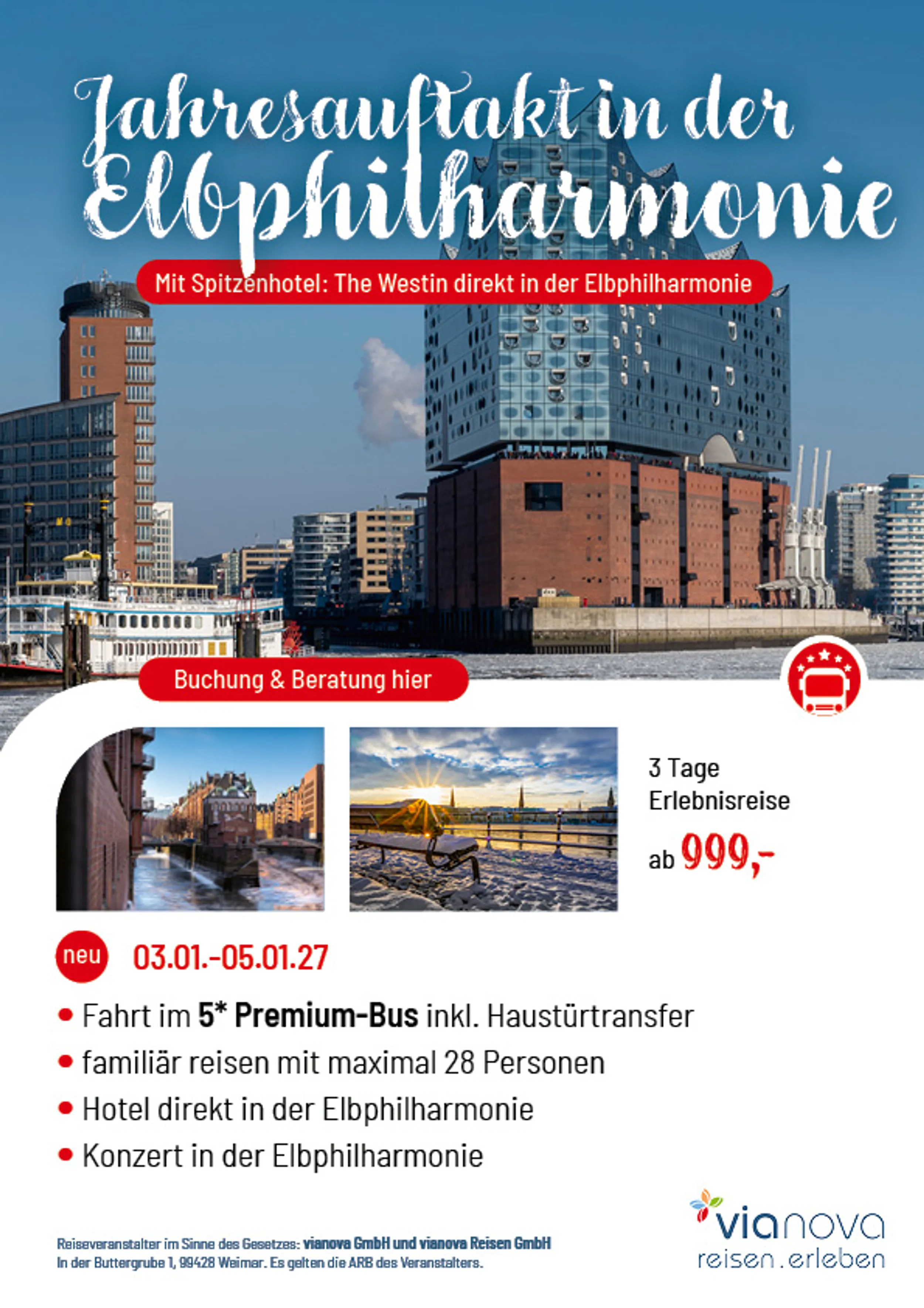 Elbphilharmonie Hafen Hamburg Speicherstadt Winter