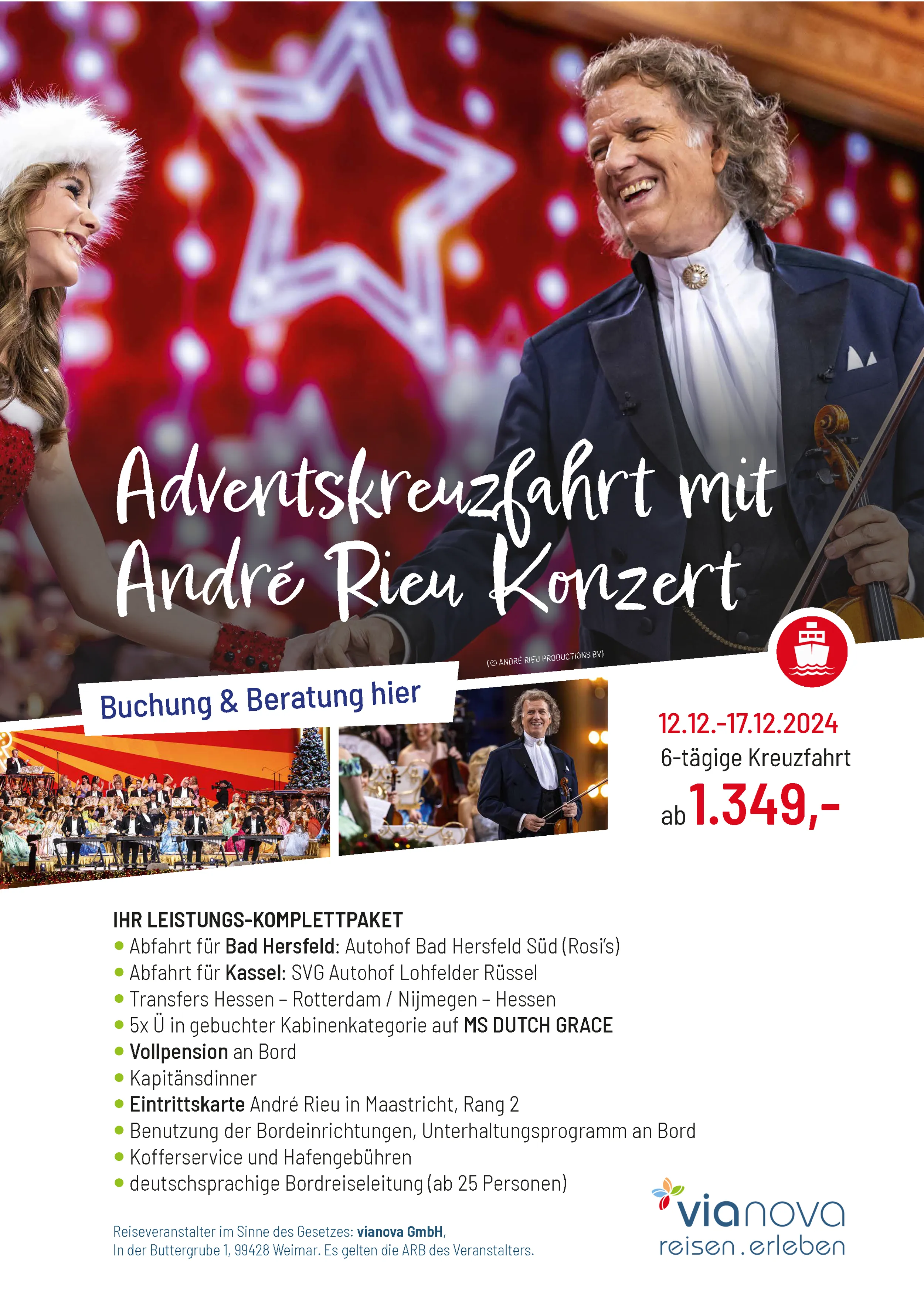 André Rieu mit MS Dutch Symphony Hessen