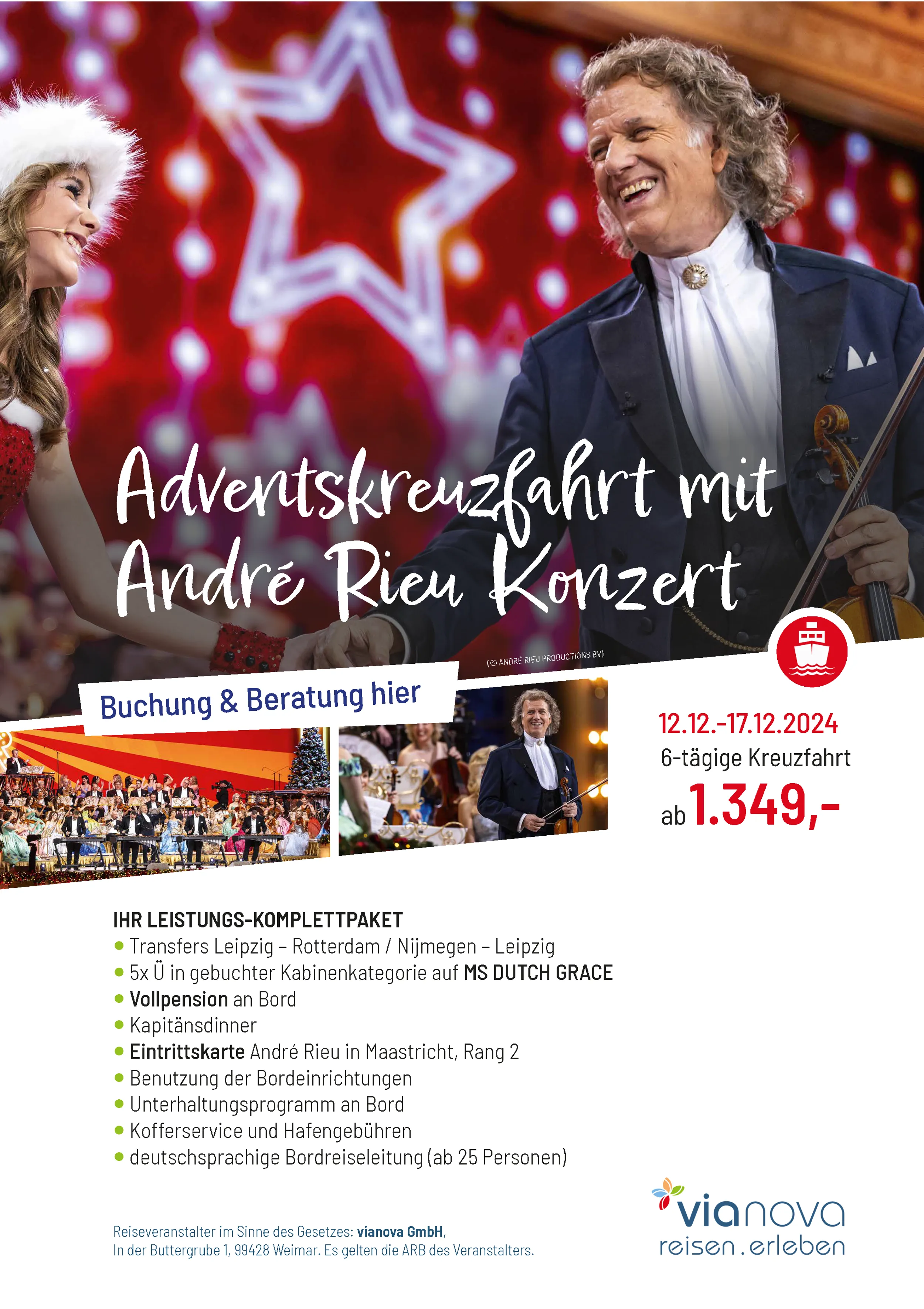 André Rieu mit MS Dutch Symphony Leipzig