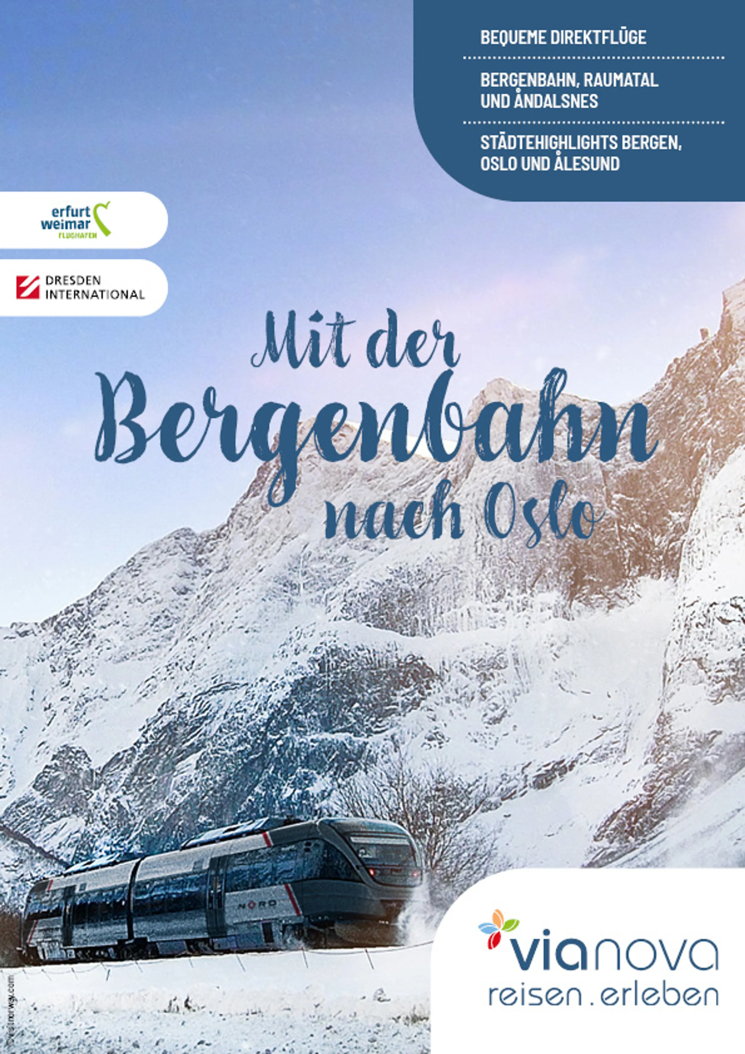 Raumabahn Winter Schnee Norwegen Berge Raumabahn Winter Schnee Norwegen Berge